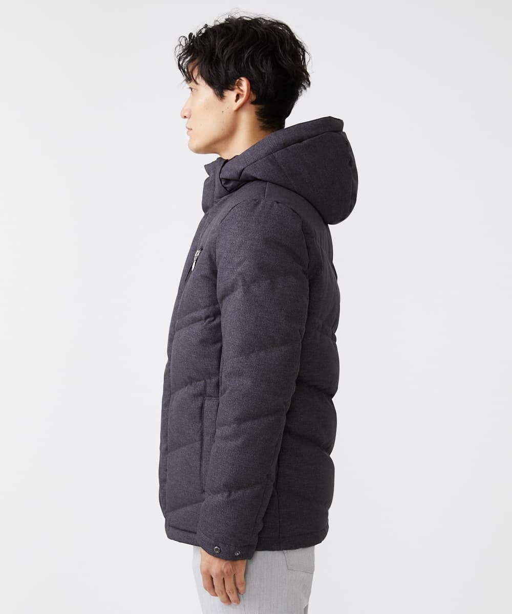 MKJAX22320 MK MICHEL KLEIN HOMME(MKミッシェルクランオム) WEB LIMITED【限定カラー】PRIMEFLEX ドビープリントダウンブルゾン ダークグレー(93)