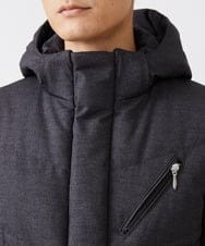 MKJAX22320 MK MICHEL KLEIN HOMME(MKミッシェルクランオム) WEB LIMITED【限定カラー】PRIMEFLEX ドビープリントダウンブルゾン ダークグレー(93)
