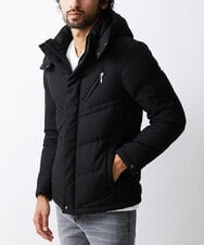 MKJAX23250 MK MICHEL KLEIN HOMME(MKミッシェルクランオム) ウールタッチ / ブラックダウンブルゾン ブラック(94)