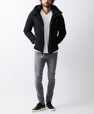 MKJAX23250 MK MICHEL KLEIN HOMME(MKミッシェルクランオム) ウールタッチ / ブラックダウンブルゾン ブラック(94)