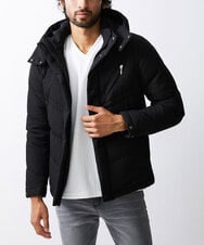 MKJAX23250 MK MICHEL KLEIN HOMME(MKミッシェルクランオム) ウールタッチ / ブラックダウンブルゾン ブラック(94)