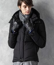MKJAX23250 MK MICHEL KLEIN HOMME(MKミッシェルクランオム) ウールタッチ / ブラックダウンブルゾン ブラック(94)