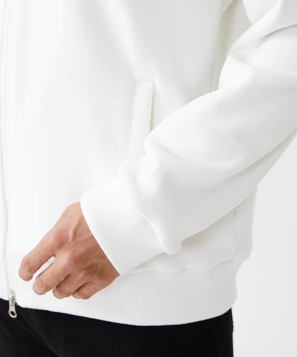 MKJAX28130 MK MICHEL KLEIN HOMME(MKミッシェルクランオム) ベロアスタンドブルゾン ホワイト(90)