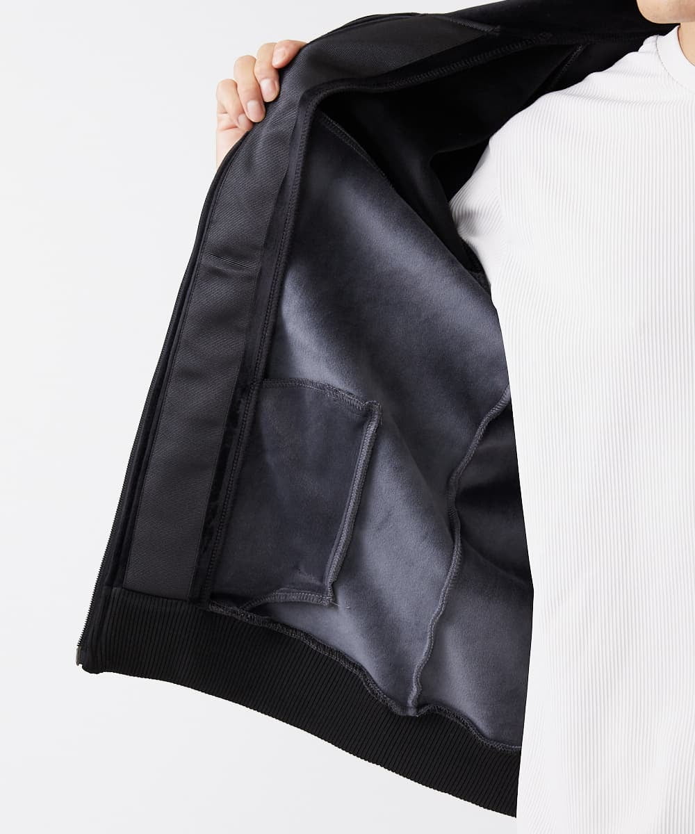 MKJAX28130 MK MICHEL KLEIN HOMME(MKミッシェルクランオム) ベロアスタンドブルゾン ダークグレー(93)
