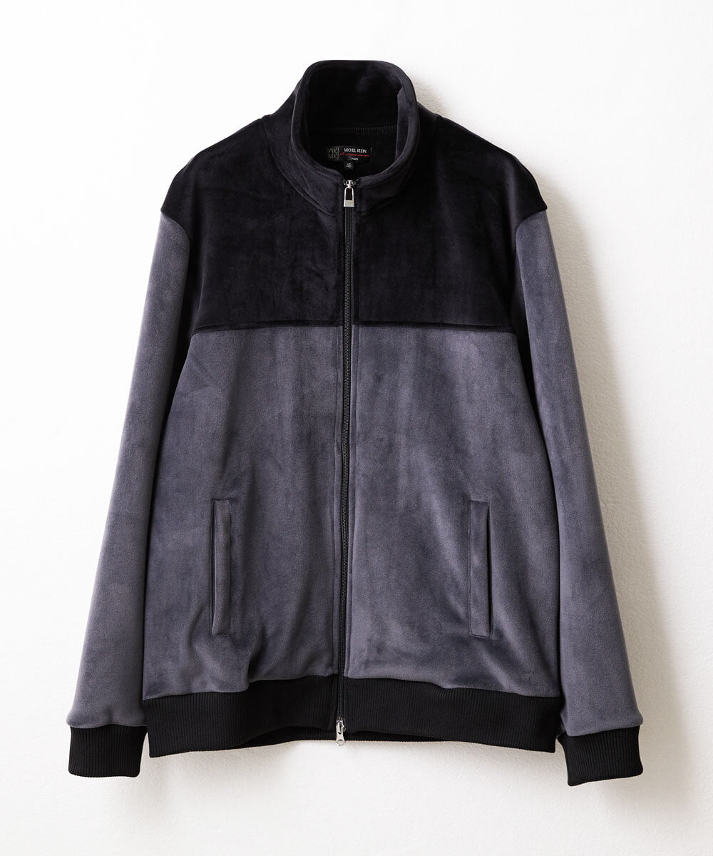 MKJAX28130 MK MICHEL KLEIN HOMME ベロアスタンドブルゾン