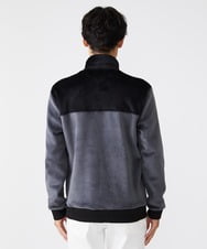 MKJAX28130 MK MICHEL KLEIN HOMME(MKミッシェルクランオム) ベロアスタンドブルゾン ダークグレー(93)