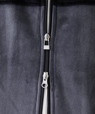 MKJAX28130 MK MICHEL KLEIN HOMME(MKミッシェルクランオム) ベロアスタンドブルゾン ダークグレー(93)