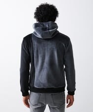MKJAX29130 MK MICHEL KLEIN HOMME(MKミッシェルクランオム) ベロアZIPパーカー ダークグレー(93)