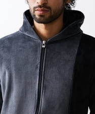 MKJAX29130 MK MICHEL KLEIN HOMME(MKミッシェルクランオム) ベロアZIPパーカー ダークグレー(93)