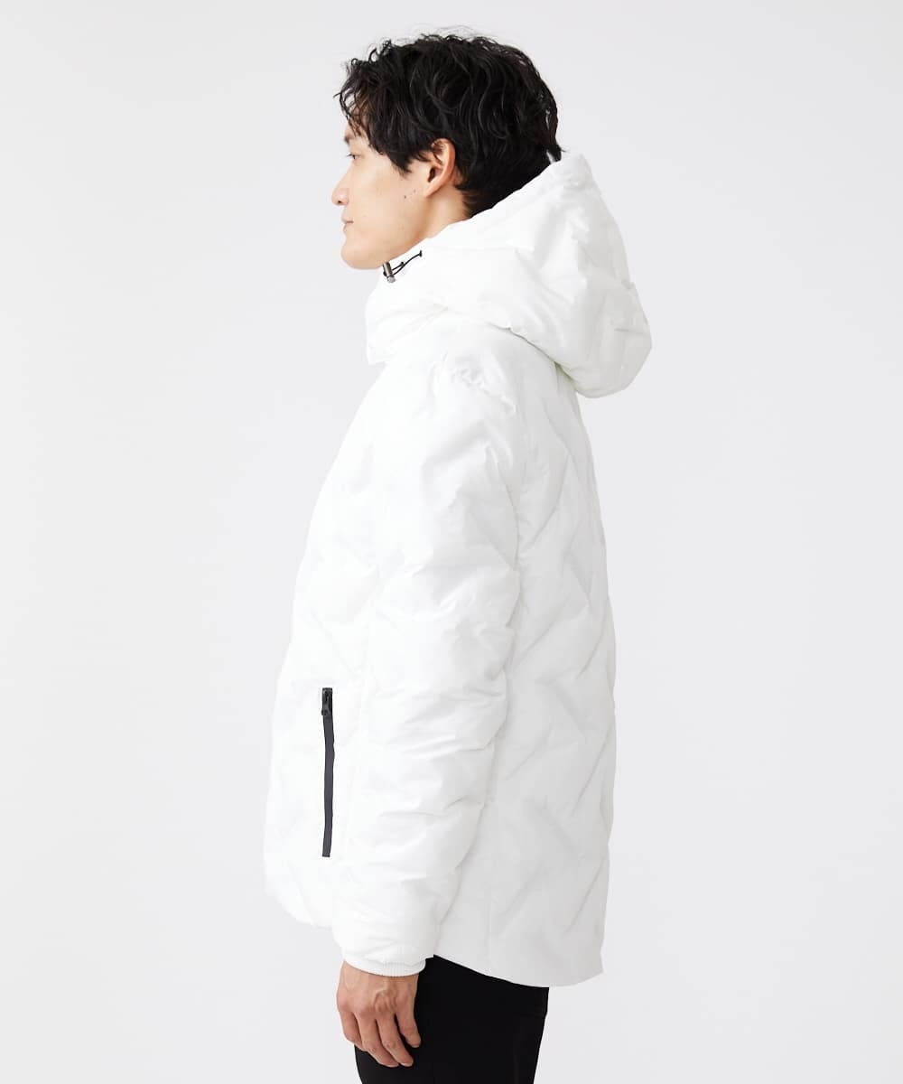 MKJAX80220 MK MICHEL KLEIN HOMME(MKミッシェルクランオム) シームレス / 中綿ブルゾン ホワイト(90)