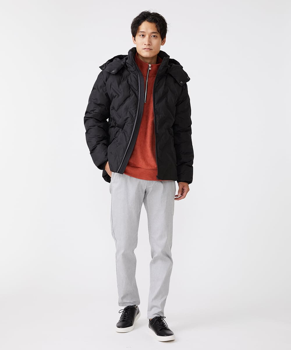 MKJAX80220 MK MICHEL KLEIN HOMME(MKミッシェルクランオム) シームレス / 中綿ブルゾン ブラック(94)