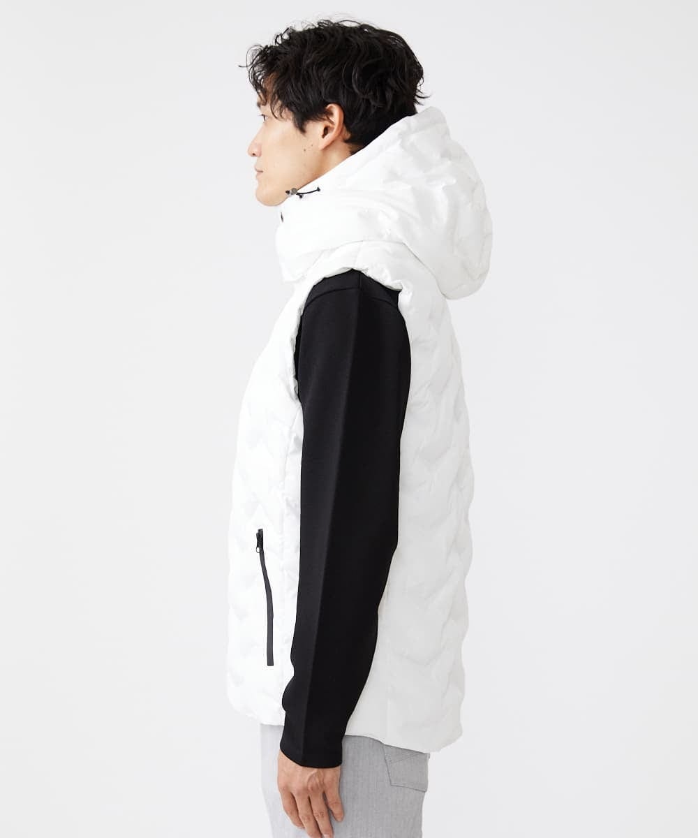 MKJAX81180 MK MICHEL KLEIN HOMME(MKミッシェルクランオム) シームレス / 中綿ベスト ホワイト(90)