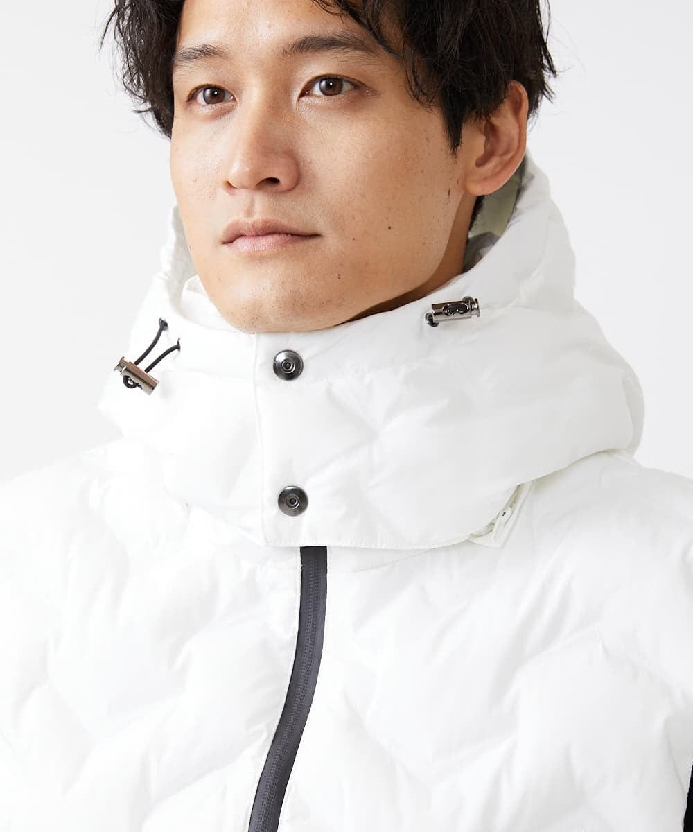MKJAX81180 MK MICHEL KLEIN HOMME(MKミッシェルクランオム) シームレス / 中綿ベスト ホワイト(90)