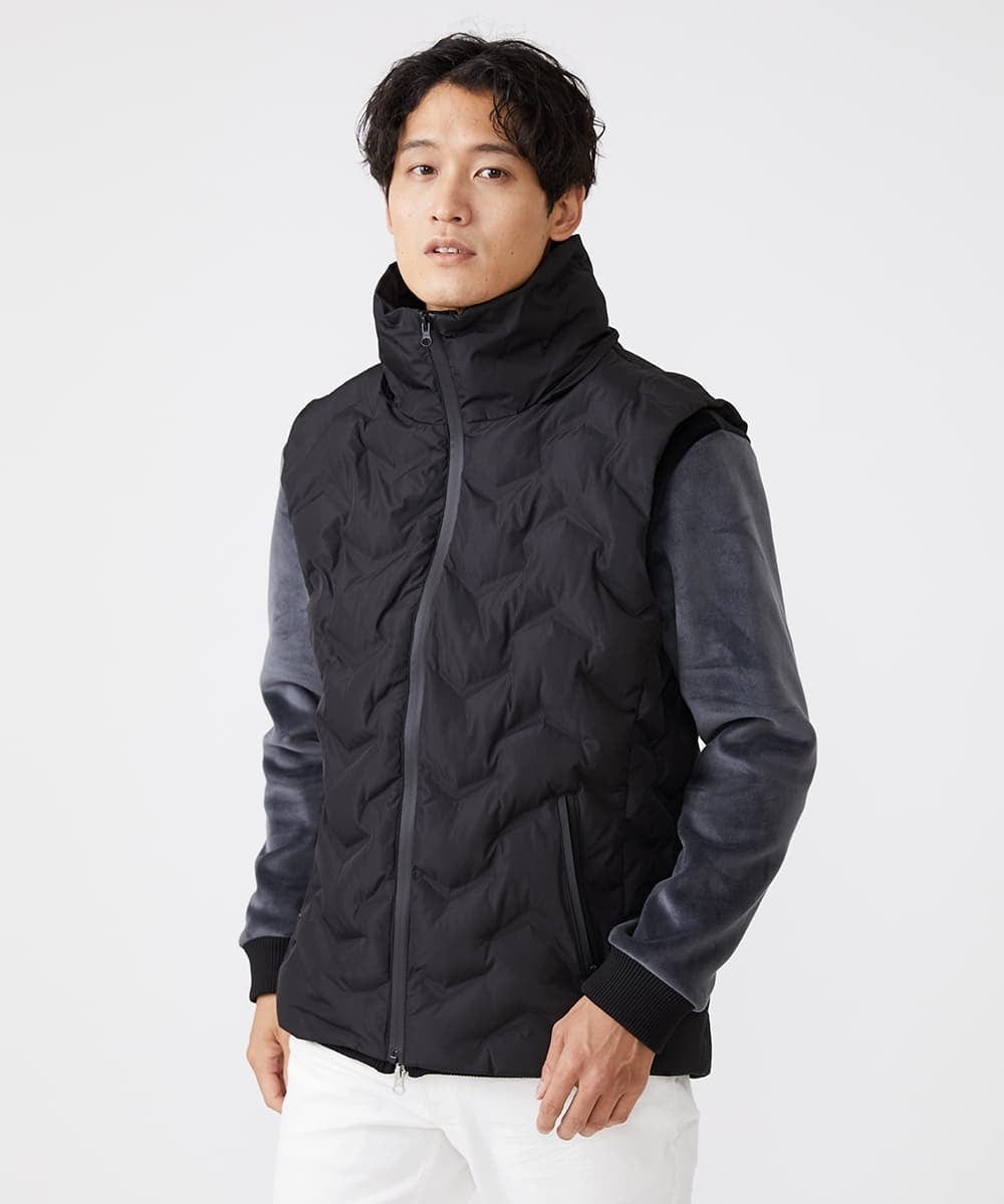 MKJAX81180 MK MICHEL KLEIN HOMME(MKミッシェルクランオム) シームレス / 中綿ベスト ブラック(94)