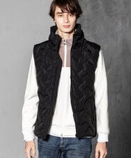 MKJAX81180 MK MICHEL KLEIN HOMME(MKミッシェルクランオム) シームレス / 中綿ベスト ブラック(94)