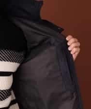 MKJCL82200 MK MICHEL KLEIN HOMME(MKミッシェルクランオム) ダウンブルゾン／スエードタッチツイード ネイビー