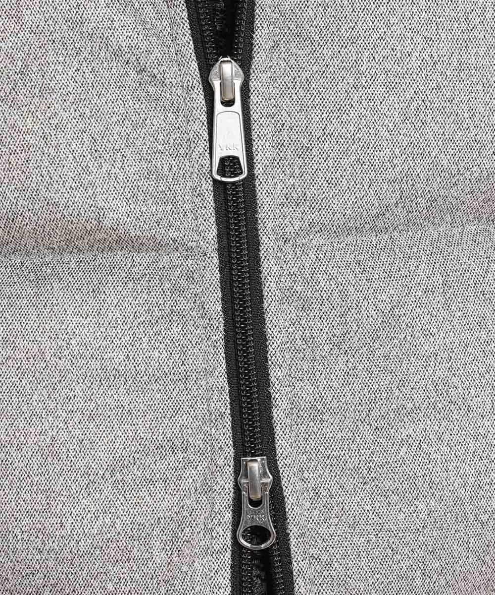 MKJCL82200 MK MICHEL KLEIN HOMME(MKミッシェルクランオム) ダウンブルゾン／スエードタッチツイード グレー