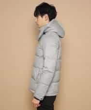 MKJCL82200 MK MICHEL KLEIN HOMME(MKミッシェルクランオム) ダウンブルゾン／スエードタッチツイード グレー