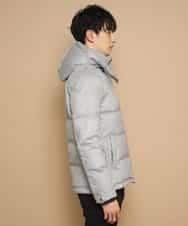 MKJCL82200 MK MICHEL KLEIN HOMME(MKミッシェルクランオム) ダウンブルゾン／スエードタッチツイード グレー