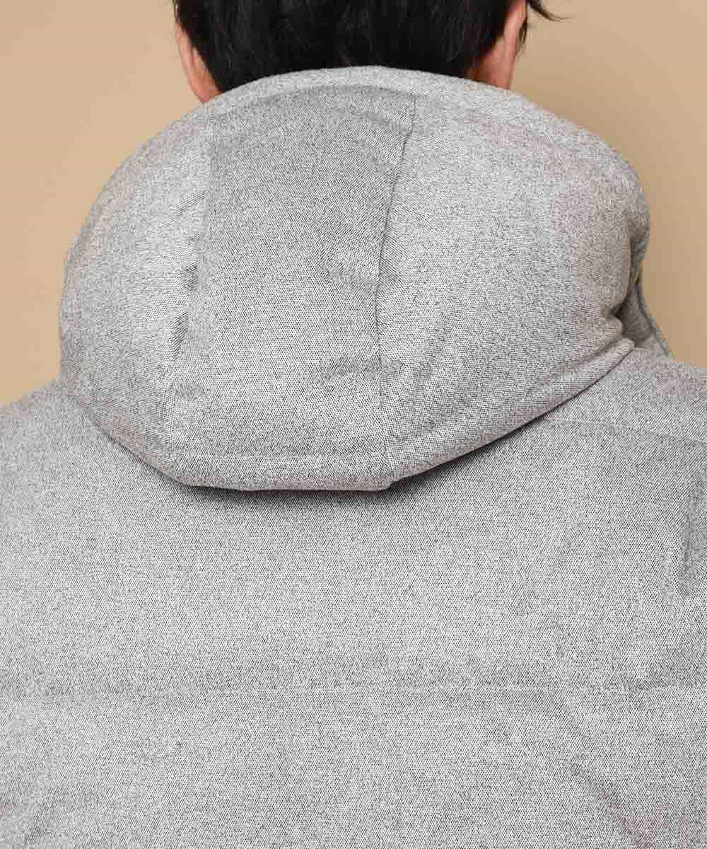 MKJCL82200 MK MICHEL KLEIN HOMME(MKミッシェルクランオム) ダウンブルゾン／スエードタッチツイード グレー