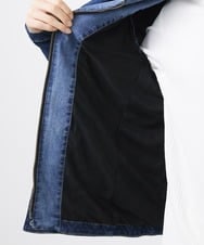 MKJDC02290 MK MICHEL KLEIN HOMME(MKミッシェルクランオム) ダブルカラーデニムブルゾン ブルー