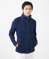 MKJDC02290 MK MICHEL KLEIN HOMME(MKミッシェルクランオム) ダブルカラーデニムブルゾン ブルー