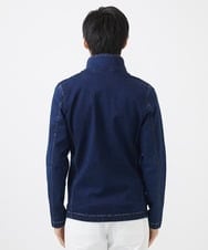 MKJDC02290 MK MICHEL KLEIN HOMME(MKミッシェルクランオム) ダブルカラーデニムブルゾン ブルー
