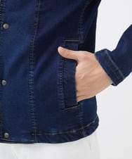 MKJDC02290 MK MICHEL KLEIN HOMME(MKミッシェルクランオム) ダブルカラーデニムブルゾン ブルー