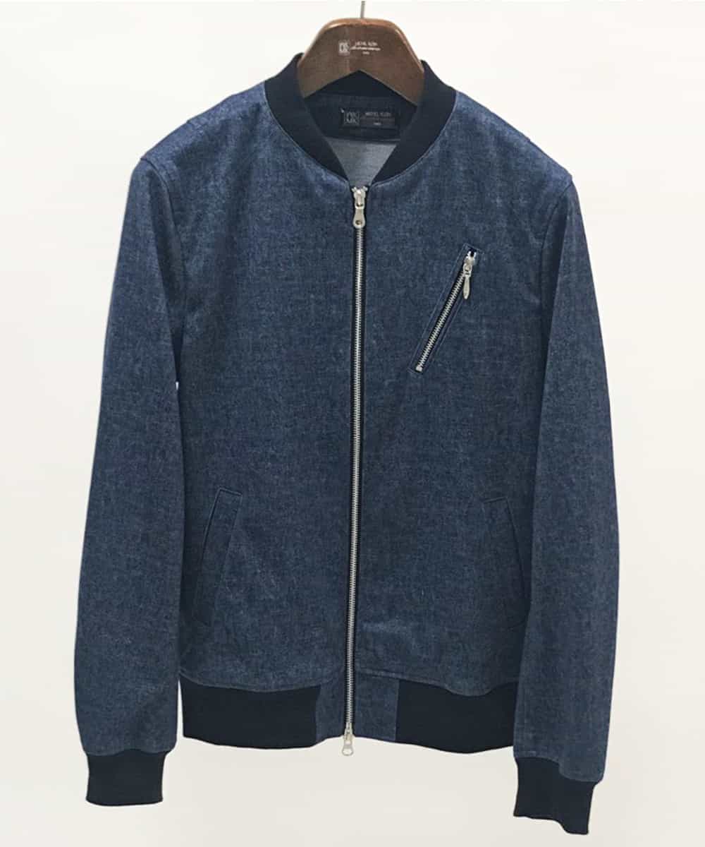MKJDL42130 MK MICHEL KLEIN HOMME(MKミッシェルクランオム) ブルゾン／デニムテックジャージ ネイビー
