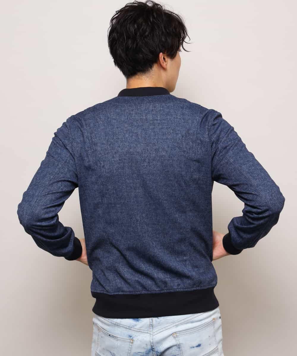 MKJDL42130 MK MICHEL KLEIN HOMME(MKミッシェルクランオム) ブルゾン／デニムテックジャージ ネイビー