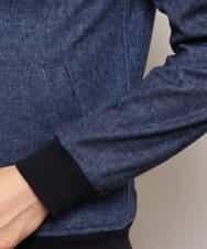 MKJDL42130 MK MICHEL KLEIN HOMME(MKミッシェルクランオム) ブルゾン／デニムテックジャージ ネイビー