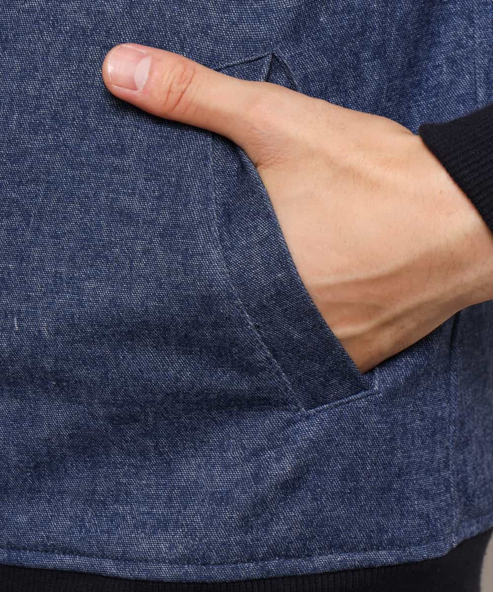 MKJDL42130 MK MICHEL KLEIN HOMME(MKミッシェルクランオム) ブルゾン／デニムテックジャージ ネイビー