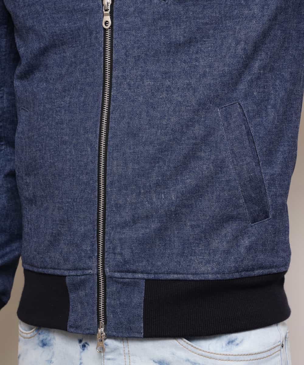MKJDL42130 MK MICHEL KLEIN HOMME(MKミッシェルクランオム) ブルゾン／デニムテックジャージ ネイビー