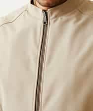 MKJDO02130 MK MICHEL KLEIN HOMME(MKミッシェルクランオム) 【快適ストレッチ】MA-1ブルゾン／バックストームストレッチ アイボリー(80)