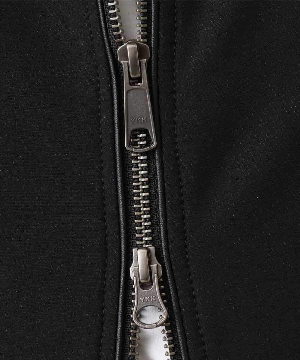 MKJDO02130 MK MICHEL KLEIN HOMME(MKミッシェルクランオム) 【快適ストレッチ】MA-1ブルゾン／バックストームストレッチ ブラック(94)
