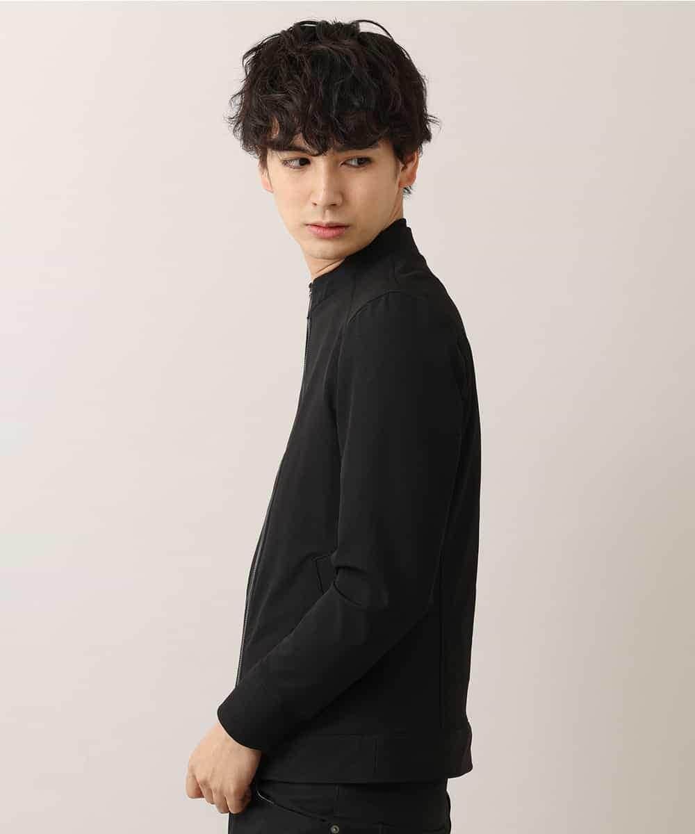 MKJDO02130 MK MICHEL KLEIN HOMME(MKミッシェルクランオム) 【快適ストレッチ】MA-1ブルゾン／バックストームストレッチ ブラック(94)