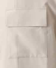 MKJDO71090 MK MICHEL KLEIN HOMME(MKミッシェルクランオム) ビックCPOシャツ／REFLAXウェザークロス アイボリー(80)