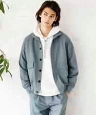 MKJDR31150 MK MICHEL KLEIN HOMME(MKミッシェルクランオム) スタンドブルゾン グリーン