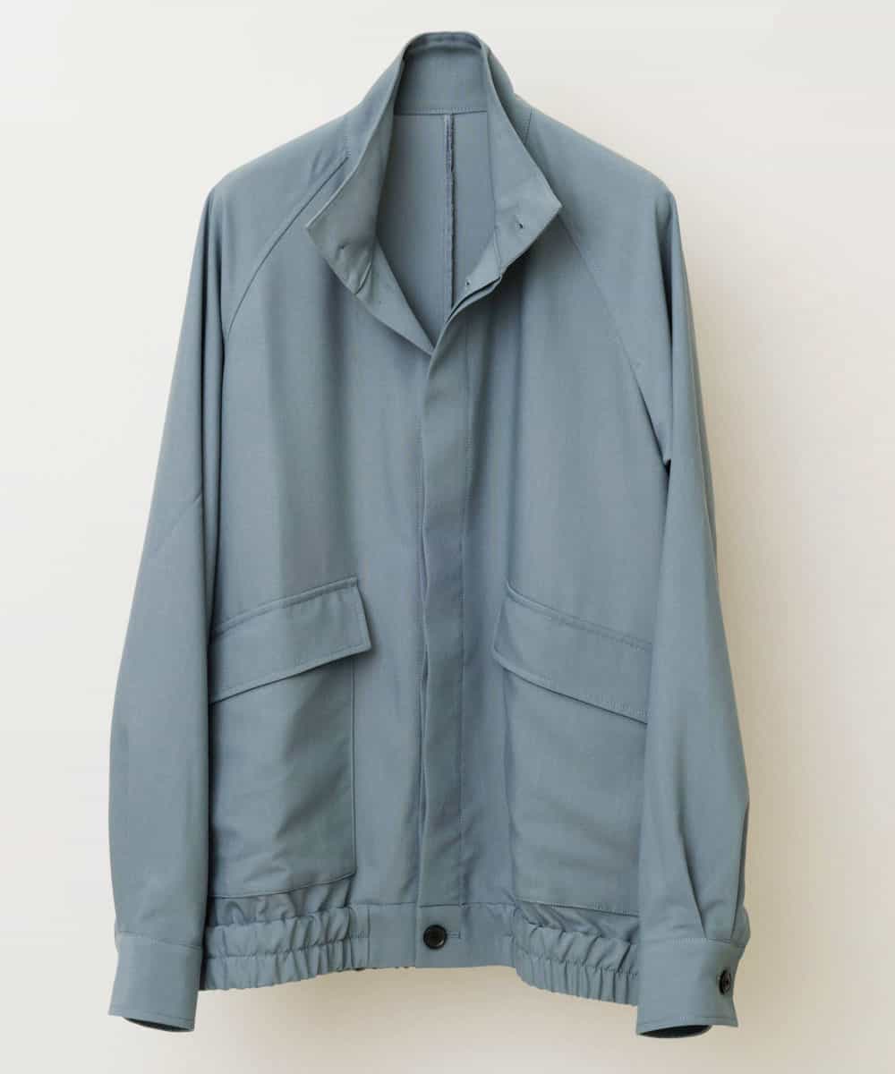 MKJDR31150 MK MICHEL KLEIN HOMME(MKミッシェルクランオム) スタンドブルゾン グリーン