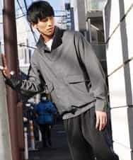 MKJDR31150 MK MICHEL KLEIN HOMME(MKミッシェルクランオム) スタンドブルゾン グレー