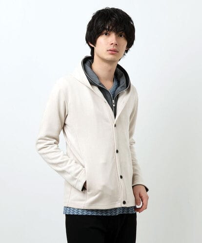 MKJDU36150 MK MICHEL KLEIN HOMME スエードパーカー