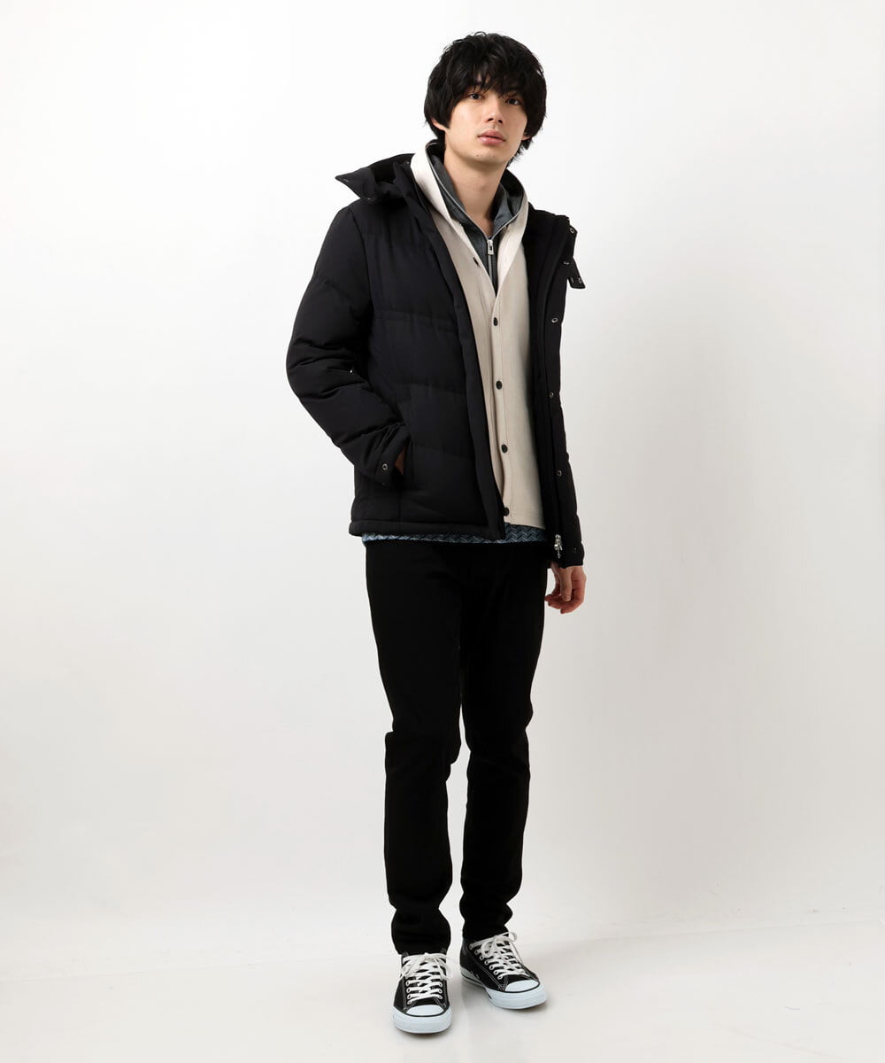 MKJDU36150 MK MICHEL KLEIN HOMME(MKミッシェルクランオム) スエードパーカー アイボリー(80)