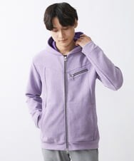 MKJDX03120 MK MICHEL KLEIN HOMME(MKミッシェルクランオム) リバーメランジパーカー ラベンダー