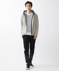 MKJDX36150 MK MICHEL KLEIN HOMME(MKミッシェルクランオム) スエードジャージパーカー グレー(92)