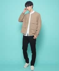 MKJFK46099 MK MICHEL KLEIN HOMME(MKミッシェルクランオム) ジャケット／ノーカラージャケット ベージュ