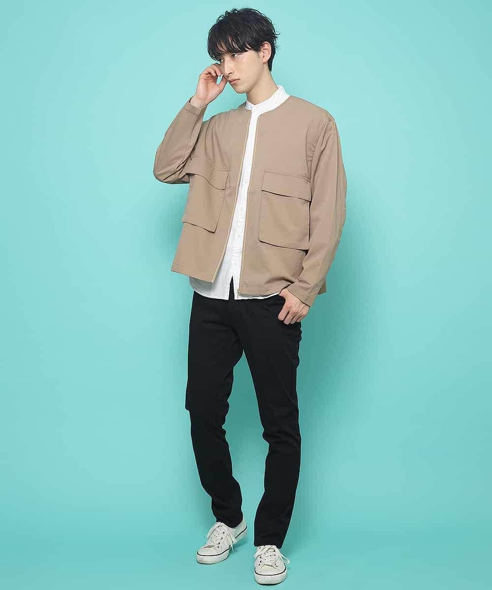 MKJFK46099 MK MICHEL KLEIN HOMME(MKミッシェルクランオム) ジャケット／ノーカラージャケット ベージュ