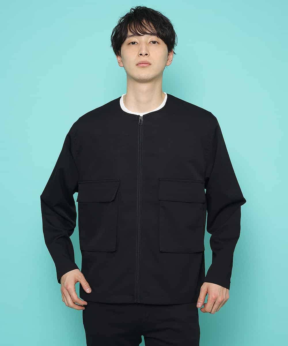 MKJFK46099 MK MICHEL KLEIN HOMME(MKミッシェルクランオム) ジャケット／ノーカラージャケット ブラック