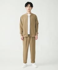 MKJFU88170 MK MICHEL KLEIN HOMME(MKミッシェルクランオム) MA-1ブルゾン / ストレッチバックサテン カーキ(36)