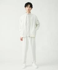 MKJFU88170 MK MICHEL KLEIN HOMME(MKミッシェルクランオム) MA-1ブルゾン / ストレッチバックサテン ホワイト(90)