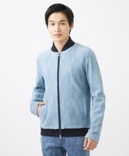 MKJGC08150 MK MICHEL KLEIN HOMME(MKミッシェルクランオム) MA-1ブルゾン / ダイヤジオメトリック ライトブルー